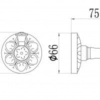 Savol Серия 58C S-005853C Крючок для халата и полотенца (бронза)