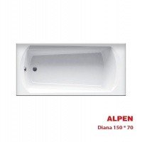 ALPEN Diana AVP0031 акриловая (прямоугольная) ванна на 150 см, объем 210 литров