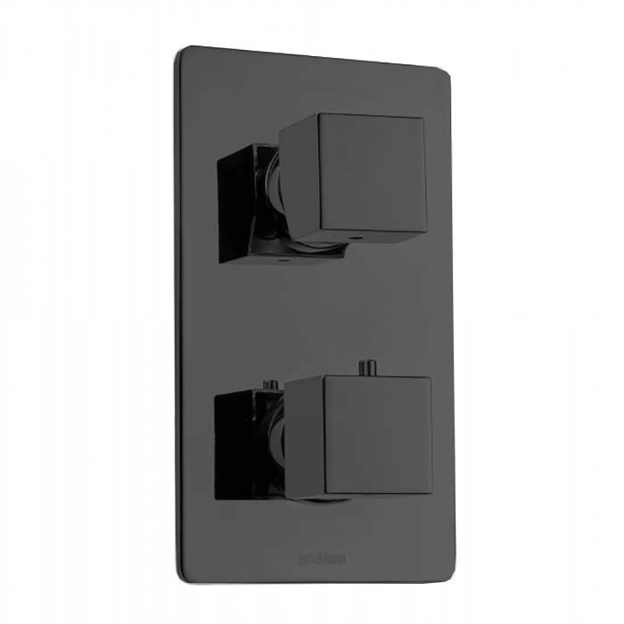 Bossini Cube Z00061.073 Термостат для ванны - внешняя часть (чёрный матовый)