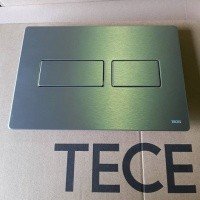 TECE Solid 9240434 Накладная панель смыва для унитаза (нержавеющая сталь, сатин)