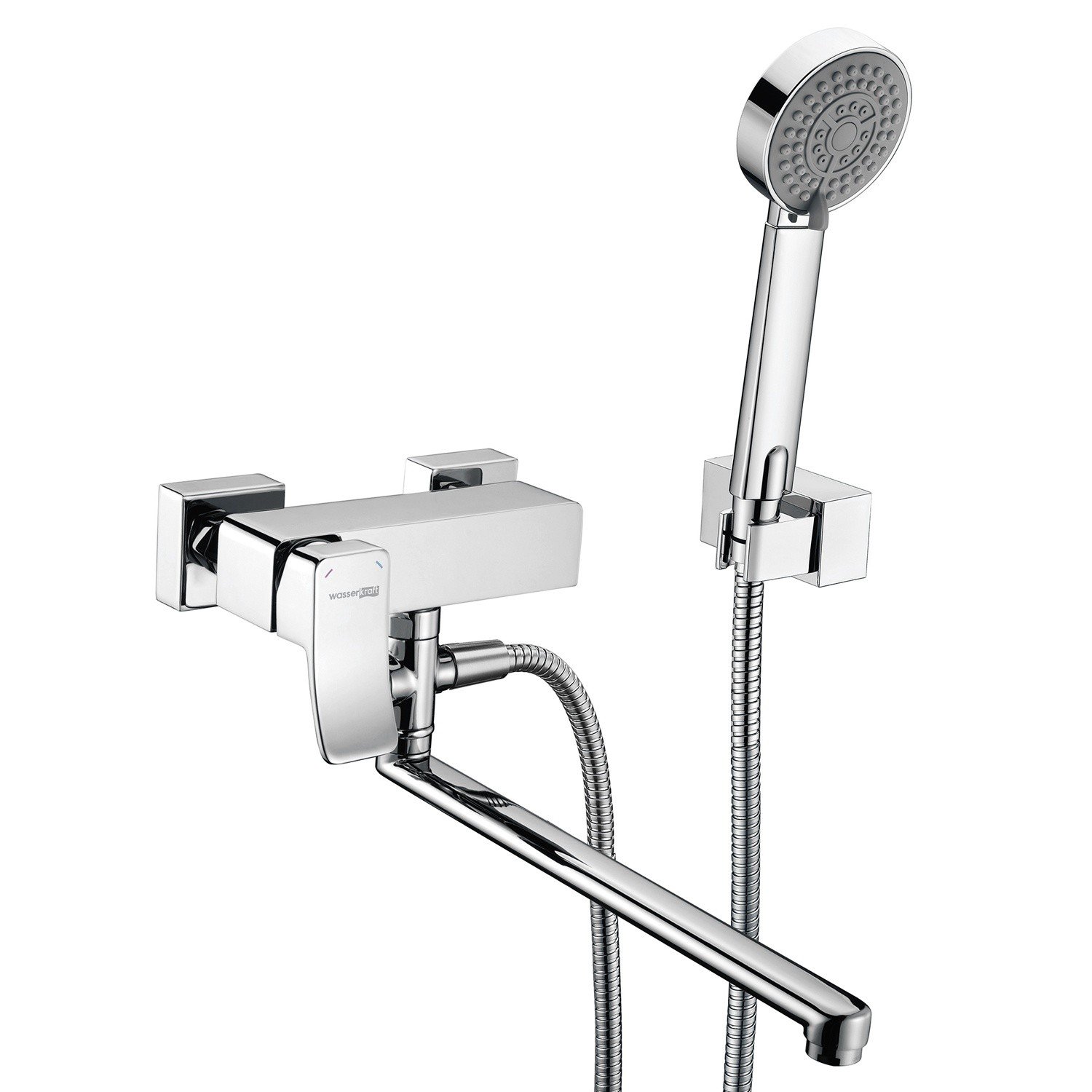 WasserKRAFT Aller 1062L Смеситель для ванны с длинным изливом (хром), в ...