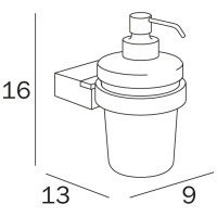 INDA Logic A33120CR21 Дозатор для жидкого мыла подвесной (хром)