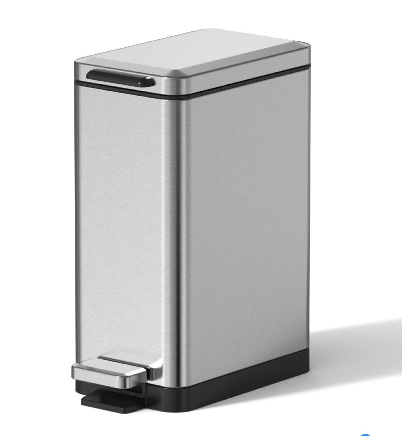 JAVA S-887-10L Ведро для мусора с педалью 10 л (хром сатин), купить в ...