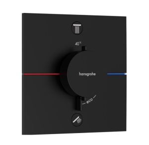 Hansgrohe ShowerSelect Comfort E 15572670 Термостатический смеситель для ванны - внешняя часть (чёрный матовый)