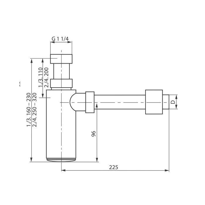 Сифон декоративный для раковины 31.017.00..0000 SANIT, в интернет ...